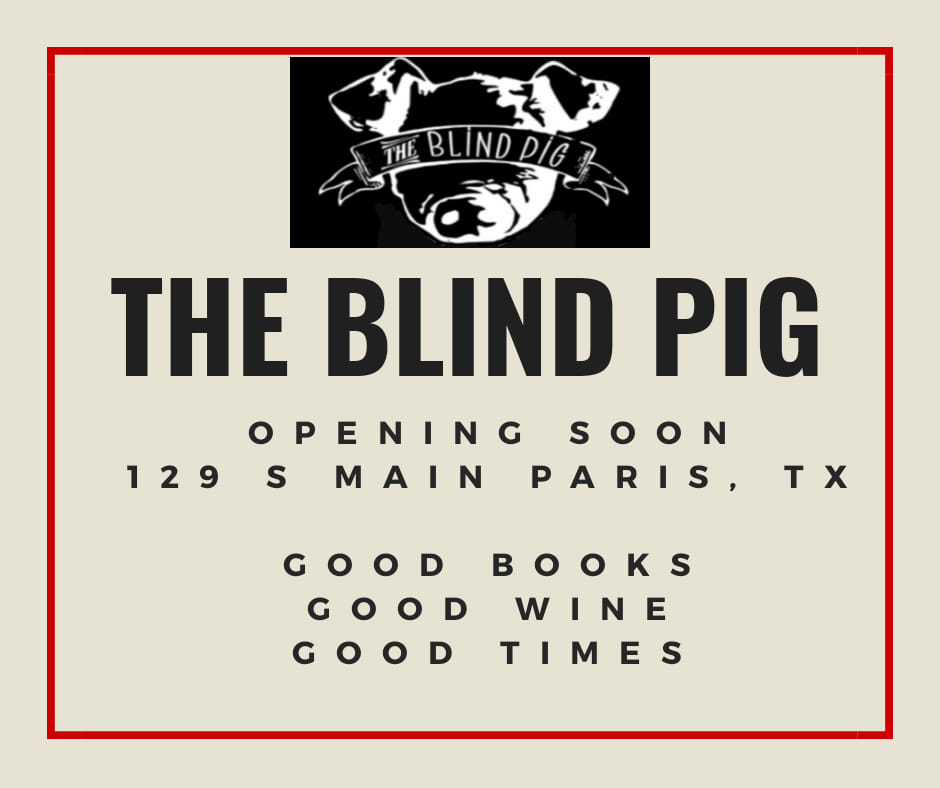 New indie bookstore opening in Paris, TX