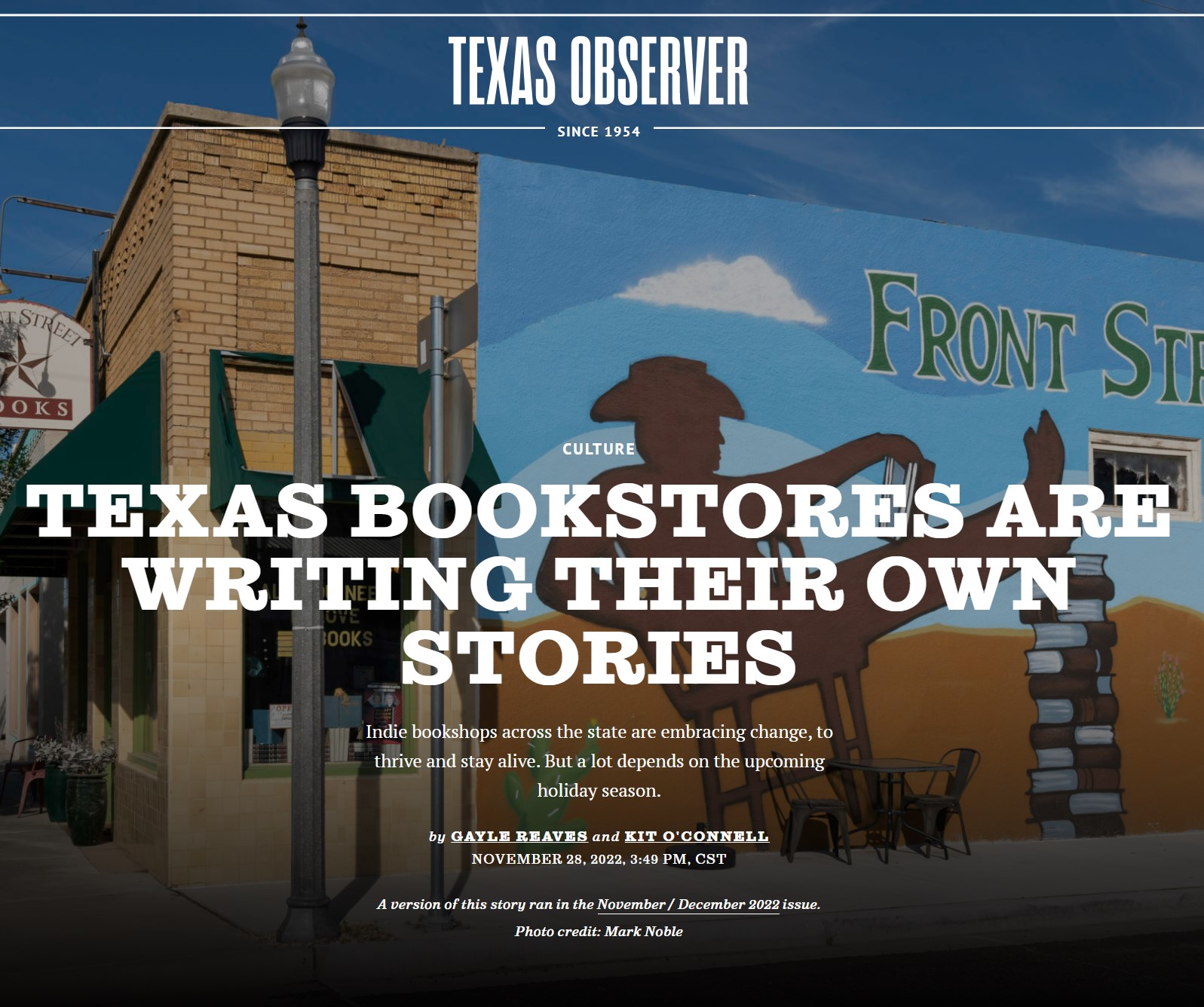 Texas Bookstores are Writing Their Own Stories